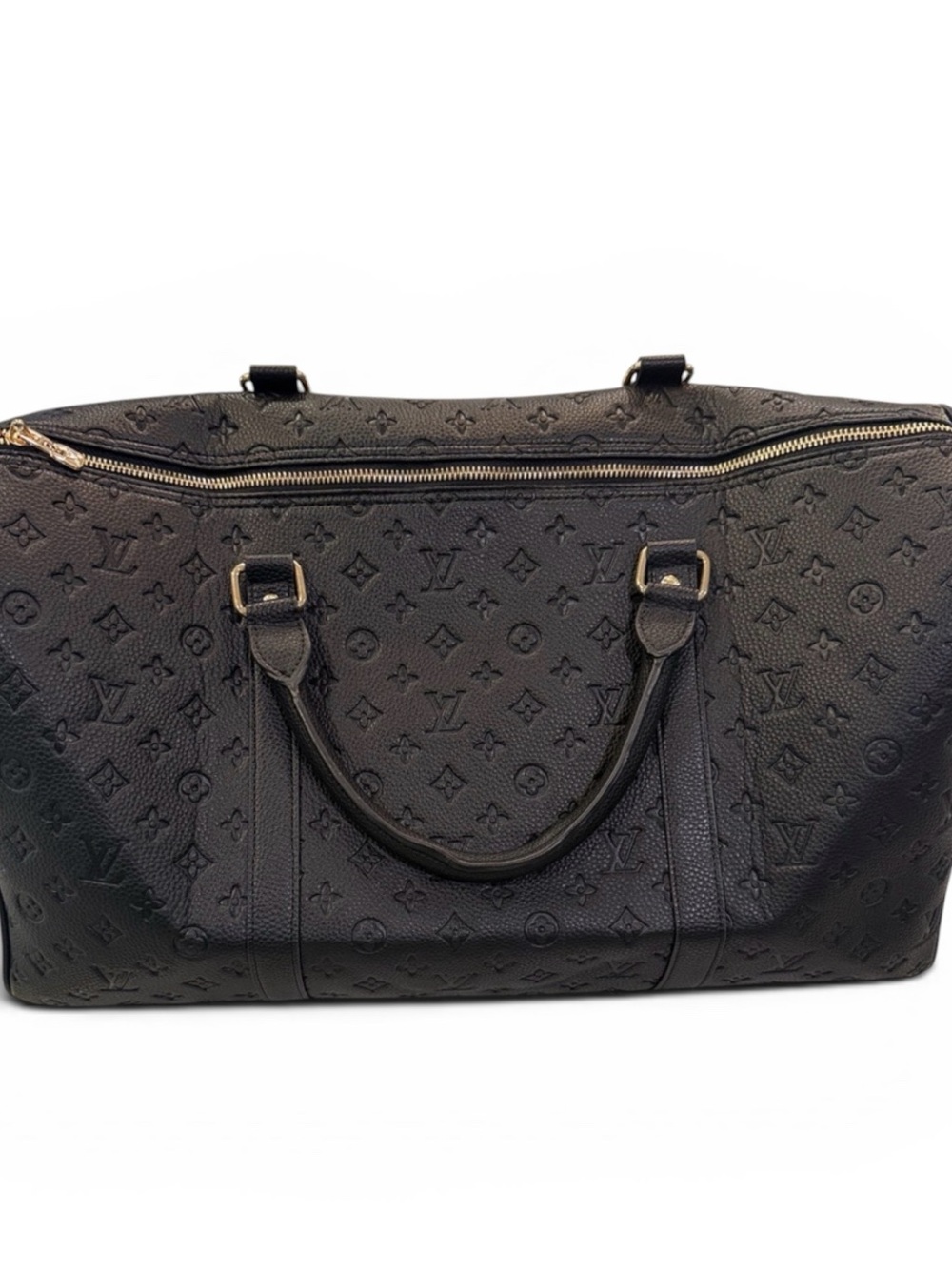 Unbranded Black Duffle Monogram Bag Vacation Bag